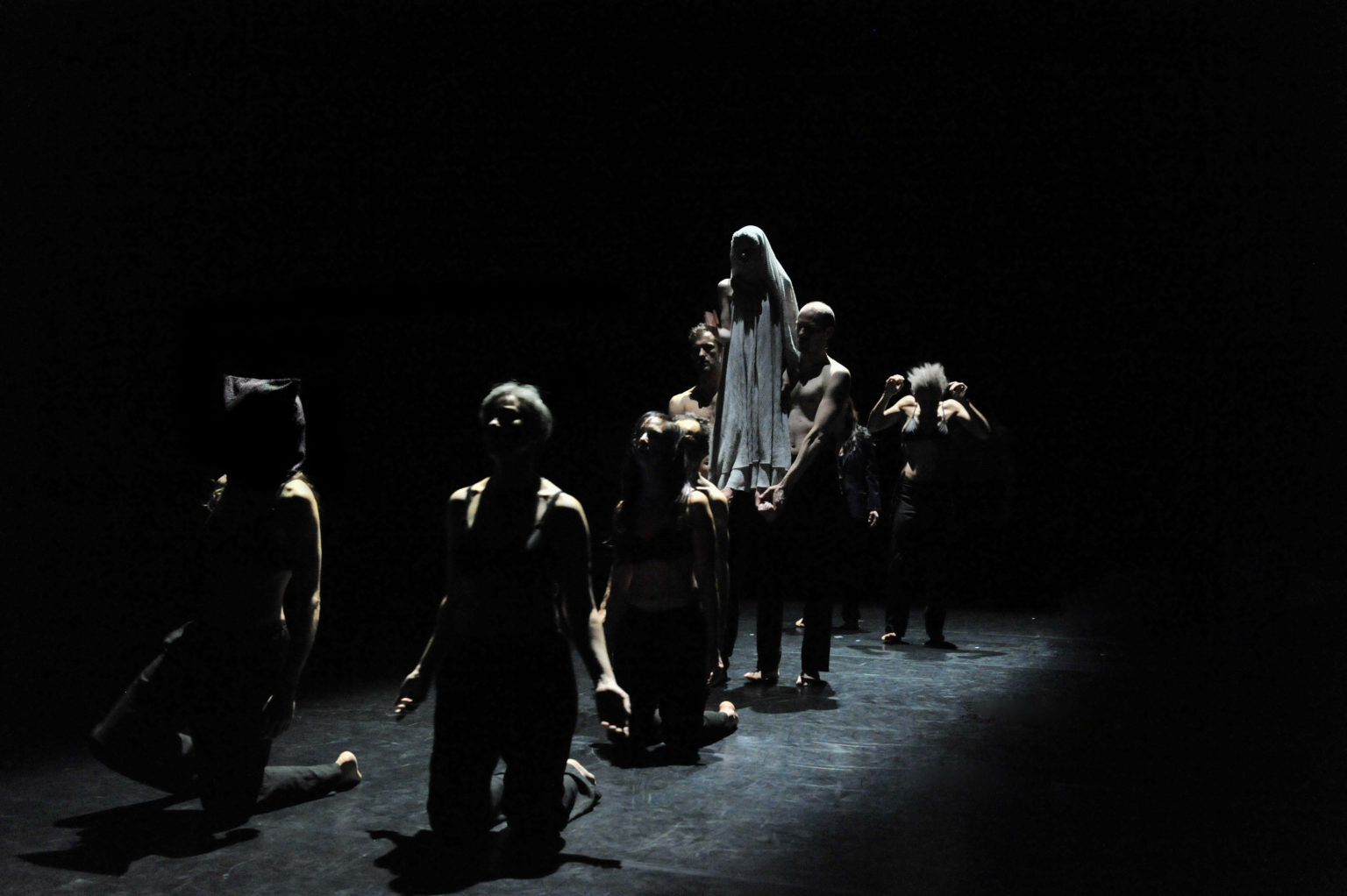 Groupe de danseurs sur scène en ligne